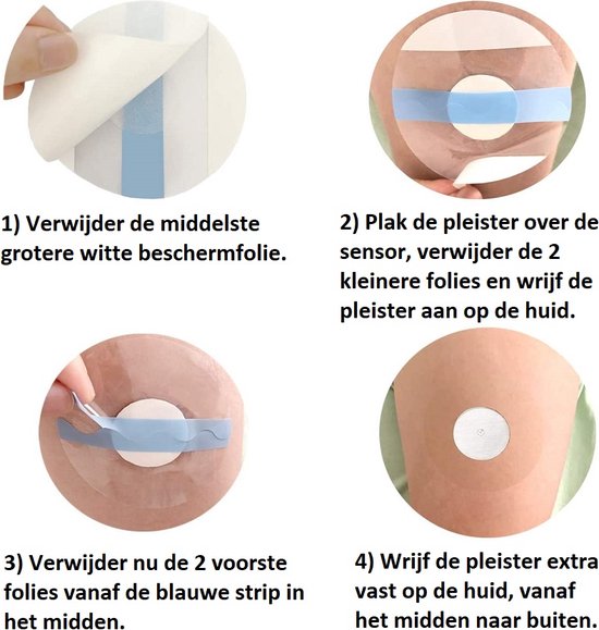 25 stuks Freestyle Libre sensor pleisters/fixtape transparant - Waterdicht en huidvriendelijk - nieuwste versie